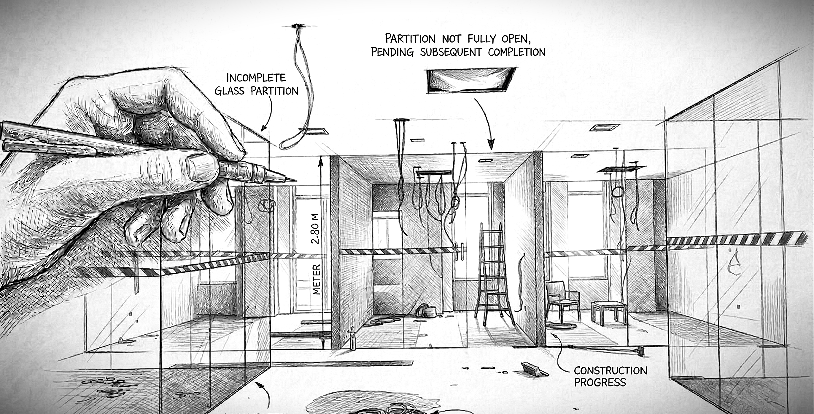 Illustration representing website development in progress